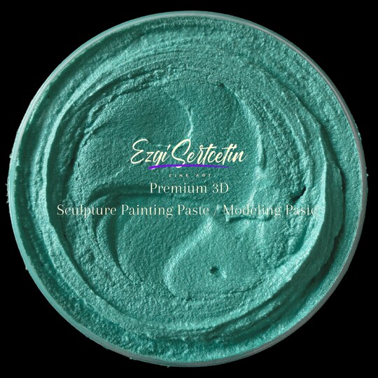 Ezgi Sertcetin; 3D Premium Sculpture Painting Paste|Texture Paste|Decorative Plaster|Ready to Use|Ideal for Artwork|Stencil|Flowers|Texture|Art Relief|New Formula| 6 oz by Volume|Ezgi Sertcetin; Category:Fine Art Paint; Image:1
